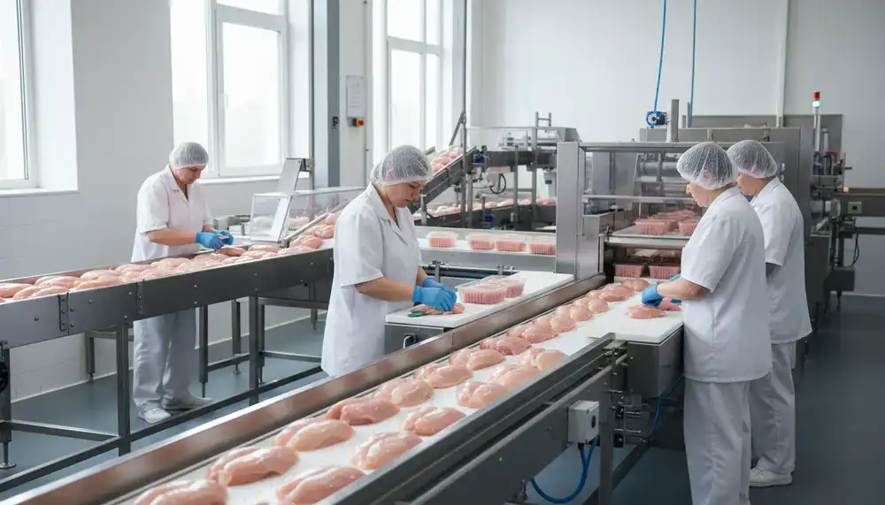 Linia produkcyjna filetów drobiowych